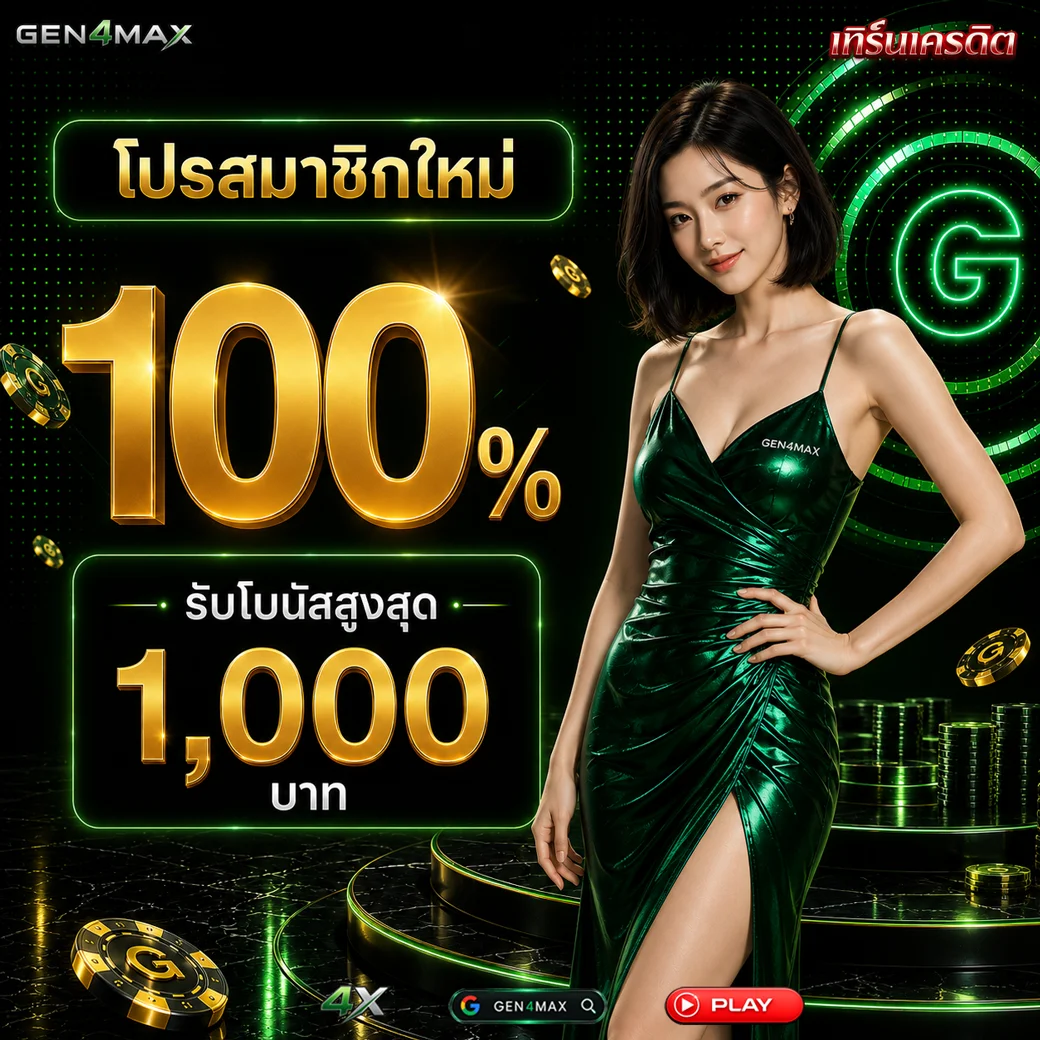 หน้าจอเกมสล็อตยอดนิยมบนเว็บ GEN4MAX